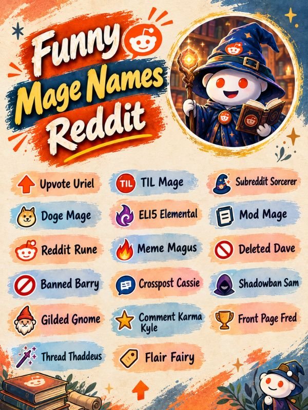 Funny Mage Names Reddit